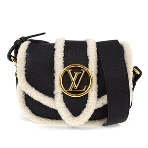 Louis Vuitton Black LV Pont Neuf Soft PM Shoulder Bag M58971 NQ00096